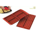 Waffel Classic Silikomart stampo in silicone per 4 waffel 130x81 h 17 mm