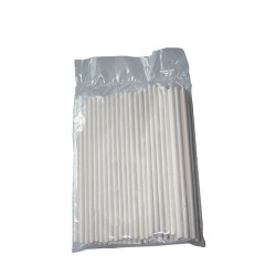 Sticks Easypop Silikomart (12/15,2/22,8cm) – Set 50 Bastoncini per Lollipops e Cake Pop in Carta Bianca (Ø3,8mm)