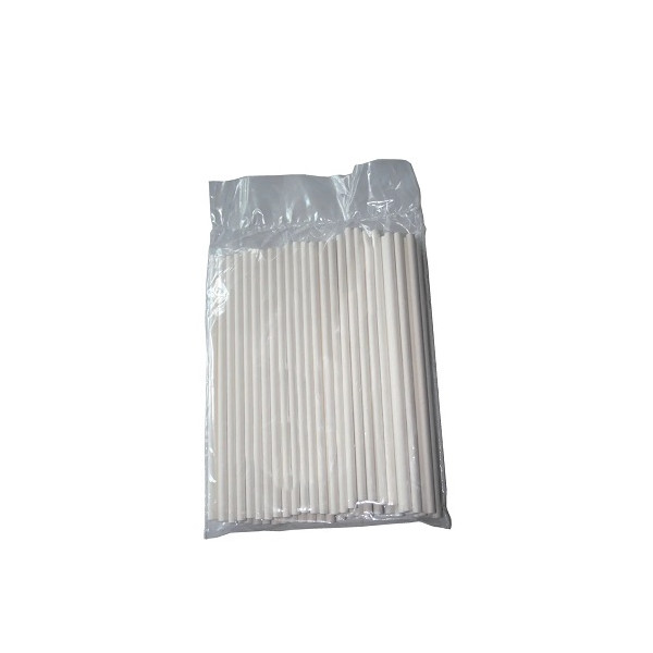 Sticks easypop Silikomart: set 50 bastoncini bianchi in carta per lollipops e cake pop da 12 cm