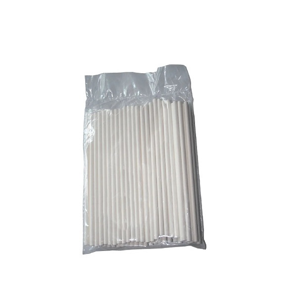 Sticks easypop Silikomart: set 50 bastoncini bianchi in carta per lollipops e cake pop da 15,2 cm