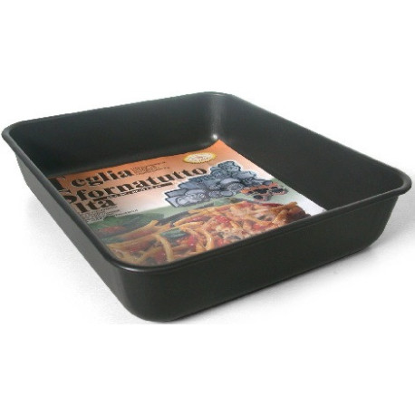 Teglia Sfornatutto alta 29 x 25 cm h 6 cm in alluminio antiaderente da Vespa