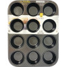 Stampo 12 muffin o cupcake tondi di ø7 cm di Vespa in acciaio antiaderente teglia 35 x 26,5 x h 3 cm Stampo 12 muffin o cupcake tondi di ø7 cm di Vespa in acciaio antiaderente teglia 35 x 26,5 x h 3 cm