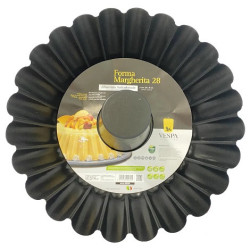 Vespa Stampo Budino Margherita in Alluminio Antiaderente (Ø24/36cm) – Con Tubo Centrale per Torte e Babà