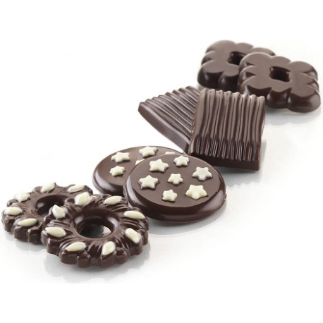 Choco Biscuit Silikomart stampo in silicone cioccolatini biscotti Choco Biscuit Silikomart stampo in silicone cioccolatini biscotti