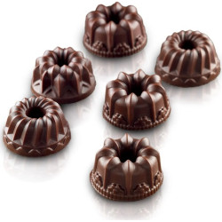 Fantasia Silikomart stampo in silicone cioccolatini mini gugelhopf