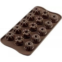 Stampo cioccolatini Mini Gugelhopf o Fantasia in silicone marrone da Silikomart