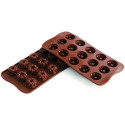 Stampo cioccolatini Mini Gugelhopf o Fantasia in silicone marrone da Silikomart