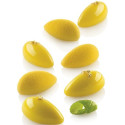 10 o 24 Quenelle Silikomart stampo in silicone bianco per mini quenelle o quenelle 3D