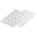 Quenelle 10 Silikomart stampo in silicone bianco mini quenelle 3D 43x21 h20 mm