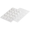 Quenelle 10 Silikomart stampo in silicone bianco mini quenelle 3D 43x21 h20 mm