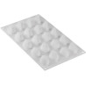 Quenelle 10 Silikomart stampo in silicone bianco mini quenelle 3D 43x21 h20 mm Quenelle 10 Silikomart stampo in silicone bianco mini quenelle 3D 43x21 h20 mm