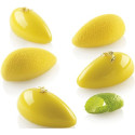 Quenelle 10 Silikomart stampo in silicone bianco mini quenelle 3D 43x21 h20 mm