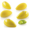 Quenelle 10 Silikomart stampo in silicone bianco mini quenelle 3D 43x21 h20 mm Quenelle 10 Silikomart stampo in silicone bianco mini quenelle 3D 43x21 h20 mm