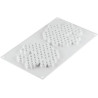 Stampo Miel 80 in silicone bianco per 2 forme o decori ad alveoli esagonali di 14 cm da Silikomart