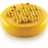 Stampo Miel 80 in silicone bianco per 2 forme o decori ad alveoli esagonali di 14 cm da Silikomart