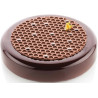 Alvéolé 9 Silikomart: tappeto in silicone da 14 cm per decorare torte a trama alveare Alvéolé 9 Silikomart: tappeto in silicone da 14 cm per decorare torte a trama alveare
