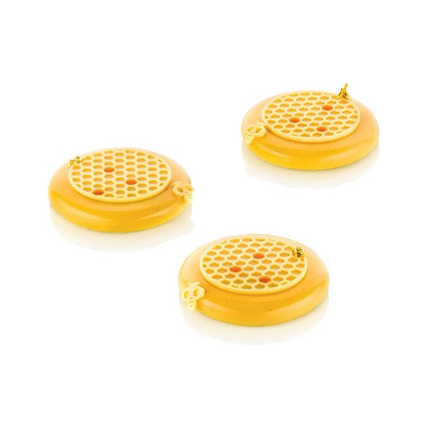 Alvéolé 3 Silikomart tappeto in silicone decoro tondi da 75 mm a trama Alveare
