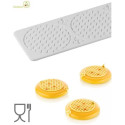 Alvéolé 3 tappeto in silicone decoro da 7,5 cm per tortine a trama Alveare da Silikomart