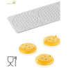 Alvéolé 3 tappeto in silicone decoro da 7,5 cm per tortine a trama Alveare da Silikomart Alvéolé 3 tappeto in silicone decoro da 7,5 cm per tortine a trama Alveare da Silikomart