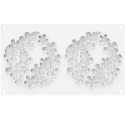 Flora 80 stampo decorativo in silicone bianco da Silikomart