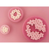 Kit Flora Silikomart set 3 stampi in silicone bianco per decorazioni a tema fiori Kit Flora Silikomart set 3 stampi in silicone bianco per decorazioni a tema fiori