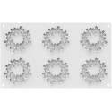 Flora 19 ml o fiori 19 ml stampo decorativo in silicone bianco da Silikomart