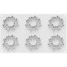 Flora 19 ml o fiori 19 ml stampo decorativo in silicone bianco da Silikomart Flora 19 ml o fiori 19 ml stampo decorativo in silicone bianco da Silikomart