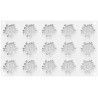 Flora 7 ml o fiori 7 ml stampo decorativo in silicone bianco da Silikomart Flora 7 ml o fiori 7 ml stampo decorativo in silicone bianco da Silikomart