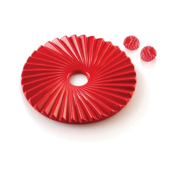 Plissé 100 Silikomart stampo in silicone bianco per decorazioni di torte a plissé