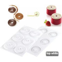 Plissé 23 ml stampo in silicone per decorazioni e inserti da Silikomart