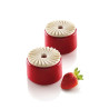 Plissé 23 Silikomart stampo in silicone bianco per decorazioni di monoporzioni a plissé Plissé 23 Silikomart stampo in silicone bianco per decorazioni di monoporzioni a plissé