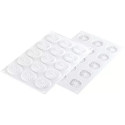Plissé 7 Silikomart stampo in silicone bianco per decorazioni di mini porzioni a plissé