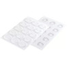 Plissé 7 Silikomart stampo in silicone bianco per decorazioni di mini porzioni a plissé