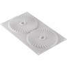 Plissé 100 Silikomart stampo in silicone bianco per decorazioni di torte a plissé Plissé 100 Silikomart stampo in silicone bianco per decorazioni di torte a plissé
