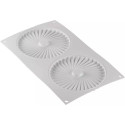 Plissé 100 Silikomart stampo in silicone bianco per decorazioni a plissé
