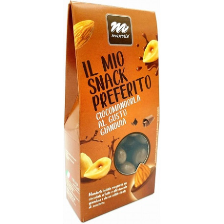 Sacchetto Maxtris Gianduia, confetti marroni in confezione da 150 g Sacchetto Maxtris Gianduia, confetti marroni in confezione da 150 g