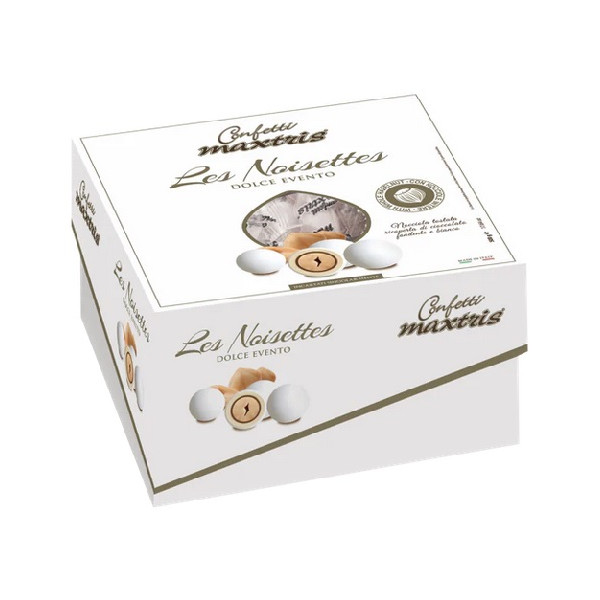 Vassoio Les Noisettes Bianco confetti bianchi Maxtris 500 g