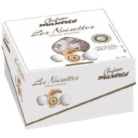 Vassoio Les Noisettes Bianco confetti bianchi Maxtris 500 g Vassoio Les Noisettes Bianco confetti bianchi Maxtris 500 g