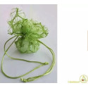 Sacchetto con tirante in polycotton "Nido" e velo di fata
