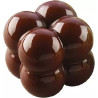 Stampo cioccolatini cubetti tridimensionali di sfere o Choco Game 3D in silicone marrone da Silikomart Stampo cioccolatini cubetti tridimensionali di sfere o Choco Game 3D in silicone marrone da Silikomart