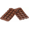 Praline Silikomart, SCG07: stampo in silicone per 15 praline di cioccolato Praline Silikomart, SCG07: stampo in silicone per 15 praline di cioccolato