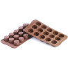 Praline Silikomart, SCG07: stampo in silicone per 15 praline di cioccolato Praline Silikomart, SCG07: stampo in silicone per 15 praline di cioccolato