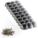 CH011 Bolla T: Stampo in Tritan per 4 Tavolette di Cioccolato con decoro a bolle da Silikomart