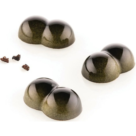 CH010 Bolla P: Stampo in Tritan per 24 Praline di Cioccolato con decoro a bolla da Silikomart CH010 Bolla P: Stampo in Tritan per 24 Praline di Cioccolato con decoro a bolla da Silikomart