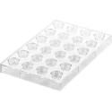 CH010 Bolla P: Stampo in Tritan per 24 Praline di Cioccolato con decoro a bolla da Silikomart