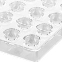 CH010 Bolla P: Stampo in Tritan per 24 Praline di Cioccolato con decoro a bolla da Silikomart