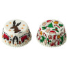 36 Pirottini Muffin in carta decoro renna natalizia diametro 5 cm altezza 3,2 cm da Decora