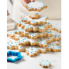Set 8 taglia-biscotti albero stella di ghiaccio in plastica da Decora Set 8 taglia-biscotti albero stella di ghiaccio in plastica da Decora