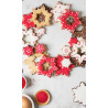 Set 8 taglia-biscotti albero stella di ghiaccio in plastica da Decora Set 8 taglia-biscotti albero stella di ghiaccio in plastica da Decora
