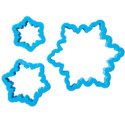 Set 8 taglia-biscotti albero stella di ghiaccio in plastica da Decora